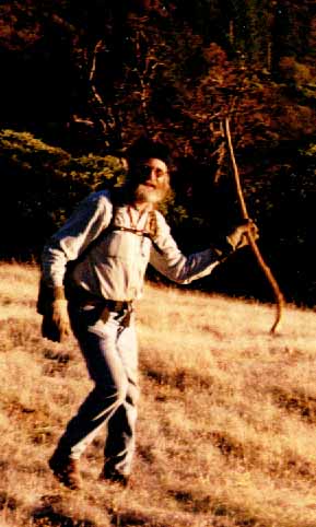 DEEP founder Chant Thomas dances witjh stick.