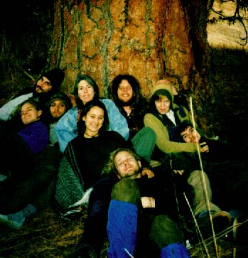 Ecosterians and Trillium residents at the Sacred Tree.